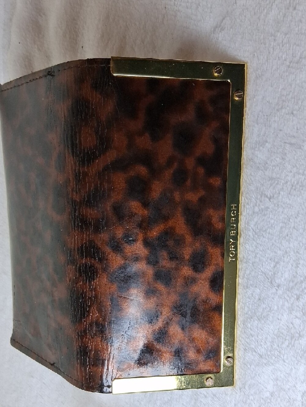 Tory Burch Gold Frame Sunglasses with Brown Gradient Lenses - Picture 7 of 8